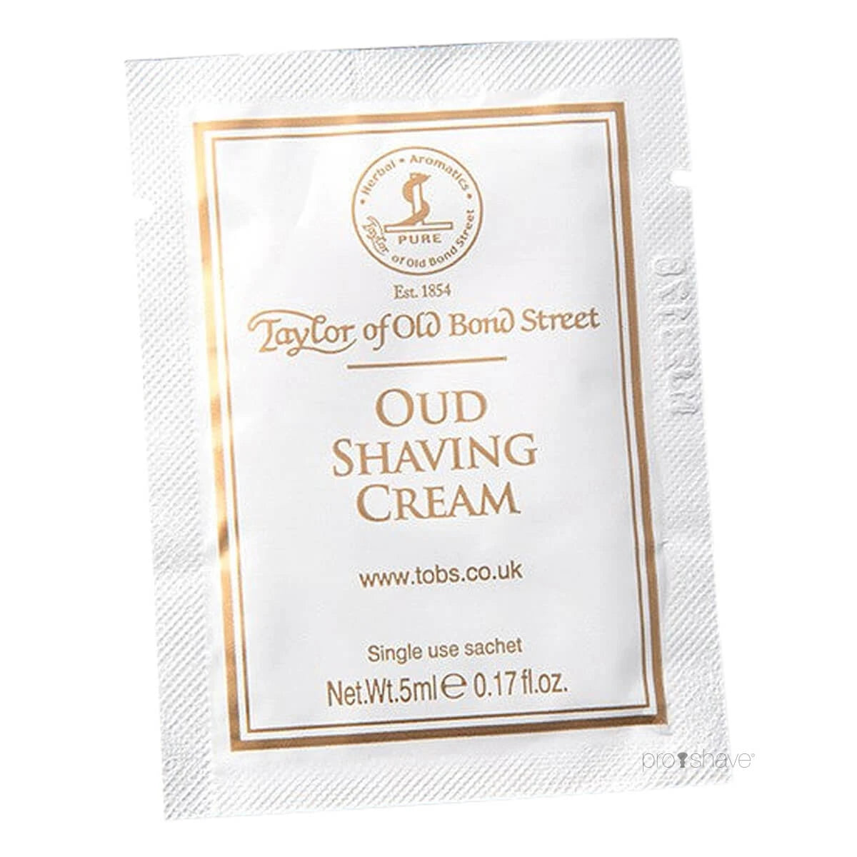 Barbercreme, Oud, 5 ml., SAMPLE