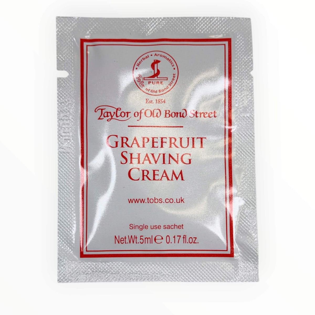 Barbercreme, Grapefrugt, 5 ml., SAMPLE