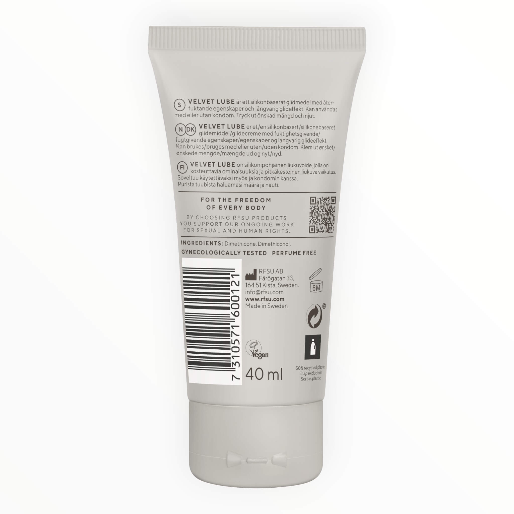 Velvet Glide - Glidecreme, 40 ml.