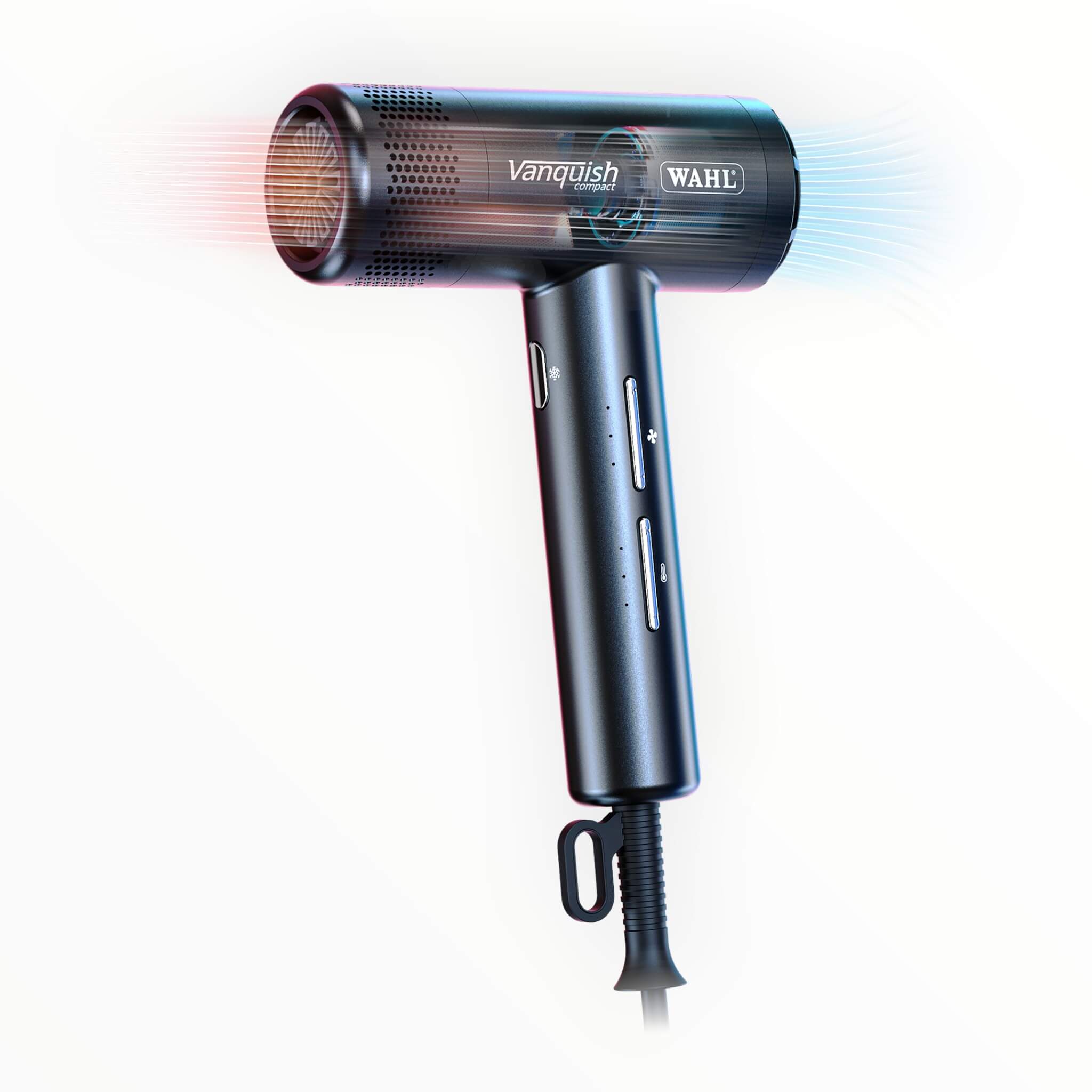 Vanquish Hair Dryer, Compact, 1600W, Black