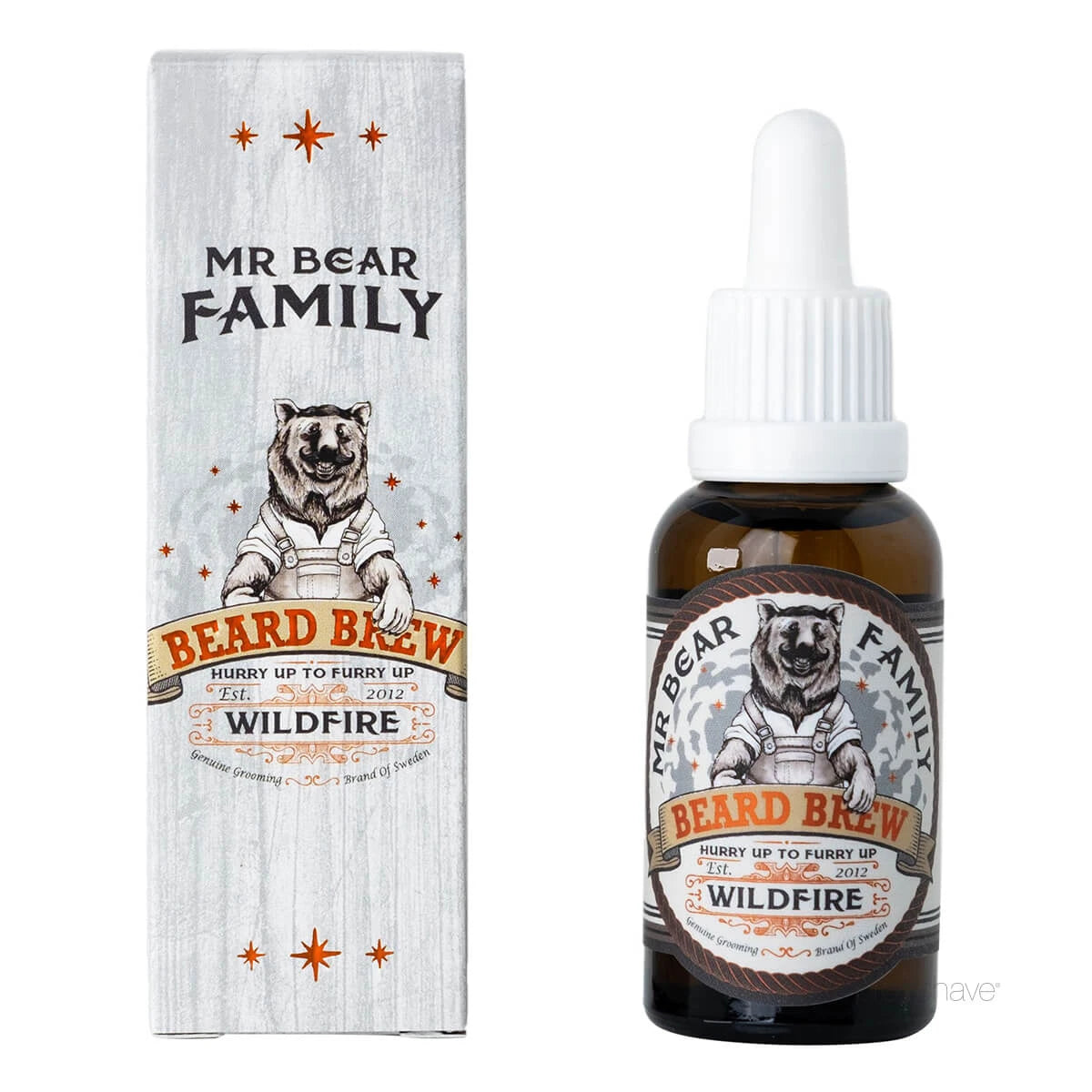 Skægolie, Beard Brew Oil, Wildfire, 30 ml.