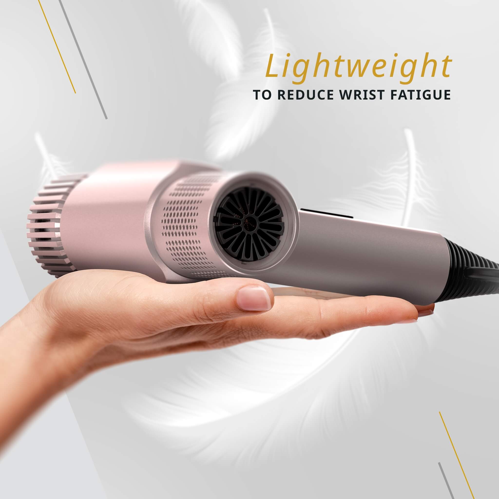 Vanquish Hair Dryer, 1600W, Rosegold