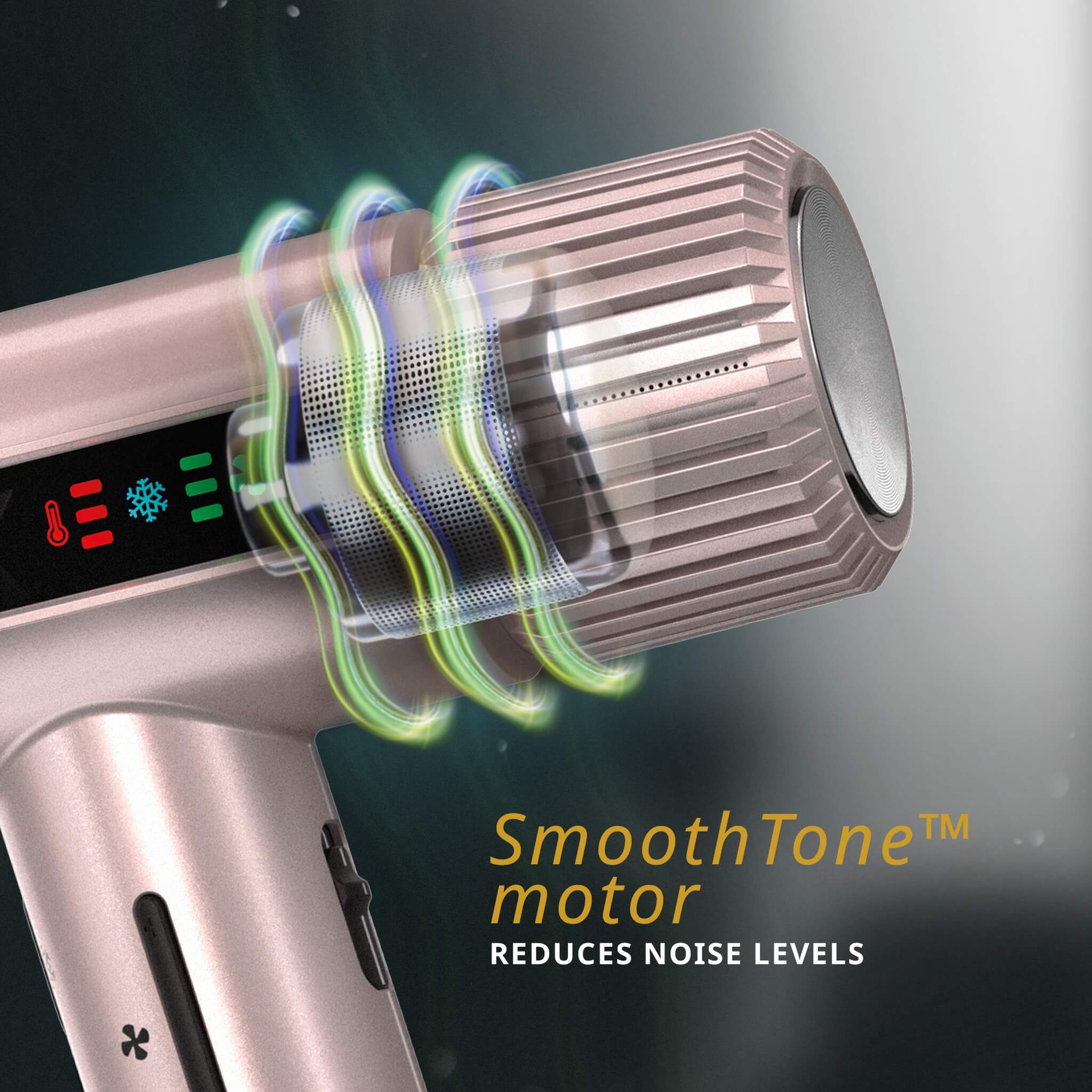 Vanquish Hair Dryer, 1600W, Rosegold