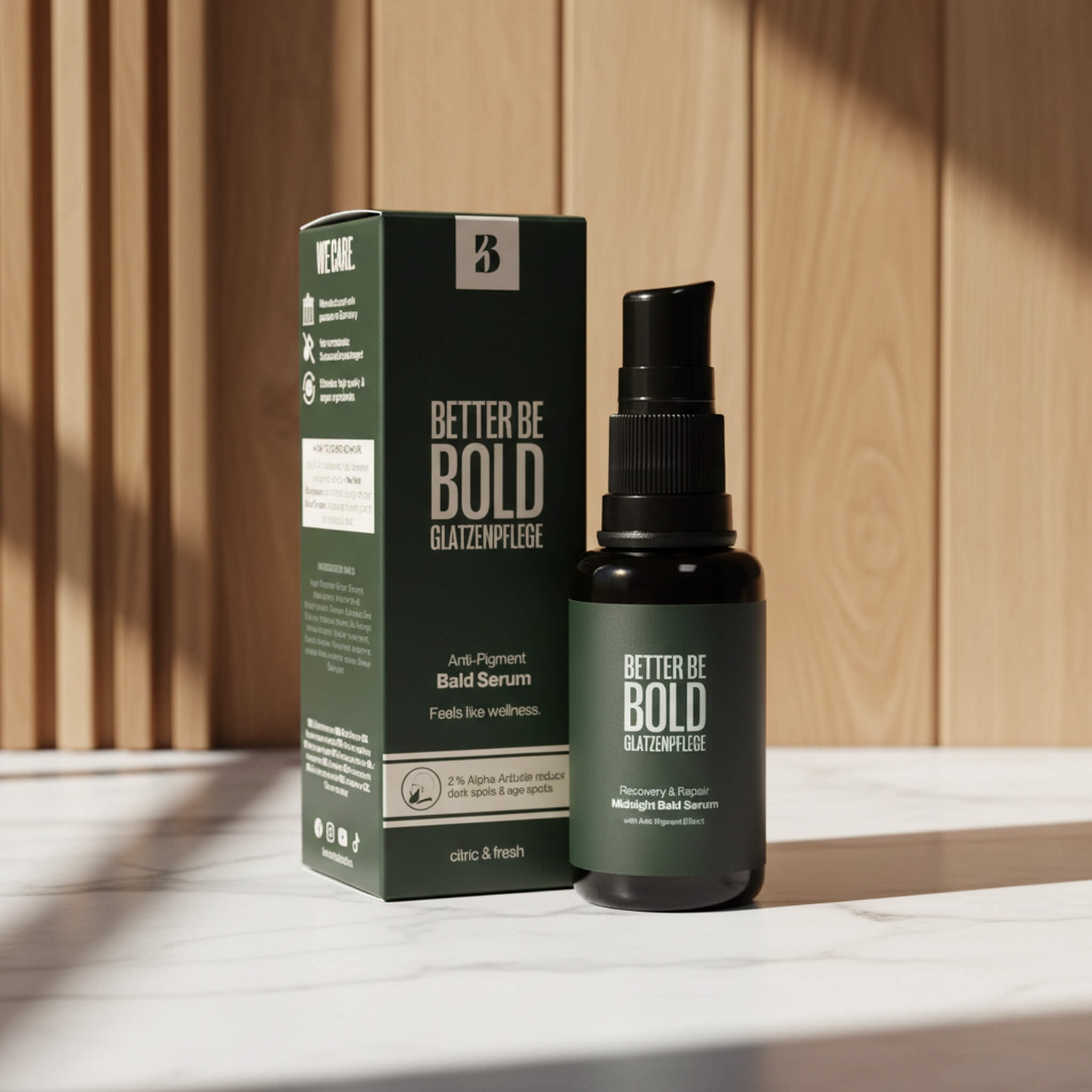 Midnight Recovery & Repair Bald Serum (0-6 mm.), 30 ml.