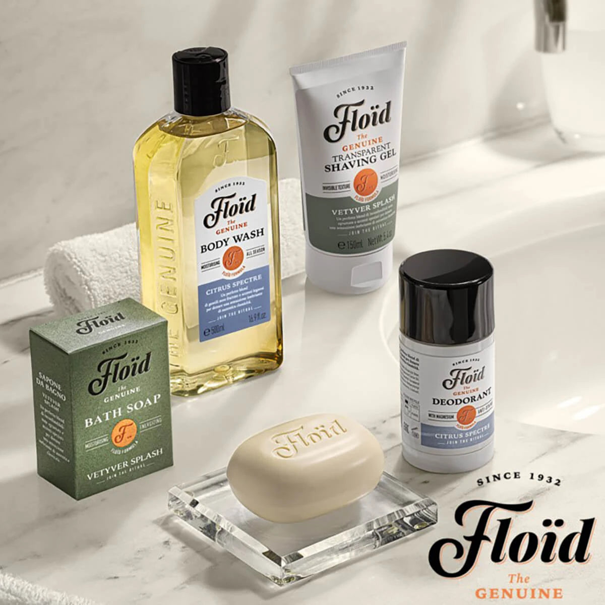 Transparent Shaving Gel, Vetyver Splash, 150 ml.