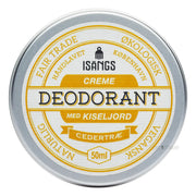 Creme Deodorant med Kiseljord, Cedertræ, 50 ml.
