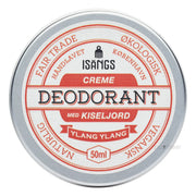 Creme Deodorant med Kiseljord, Ylang Ylang, 50 ml.
