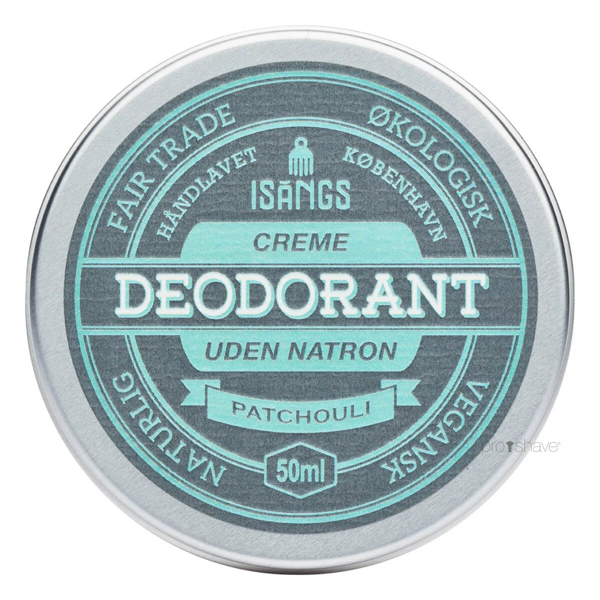 Creme Deodorant uden Natron, Patchouli, 50 ml.
