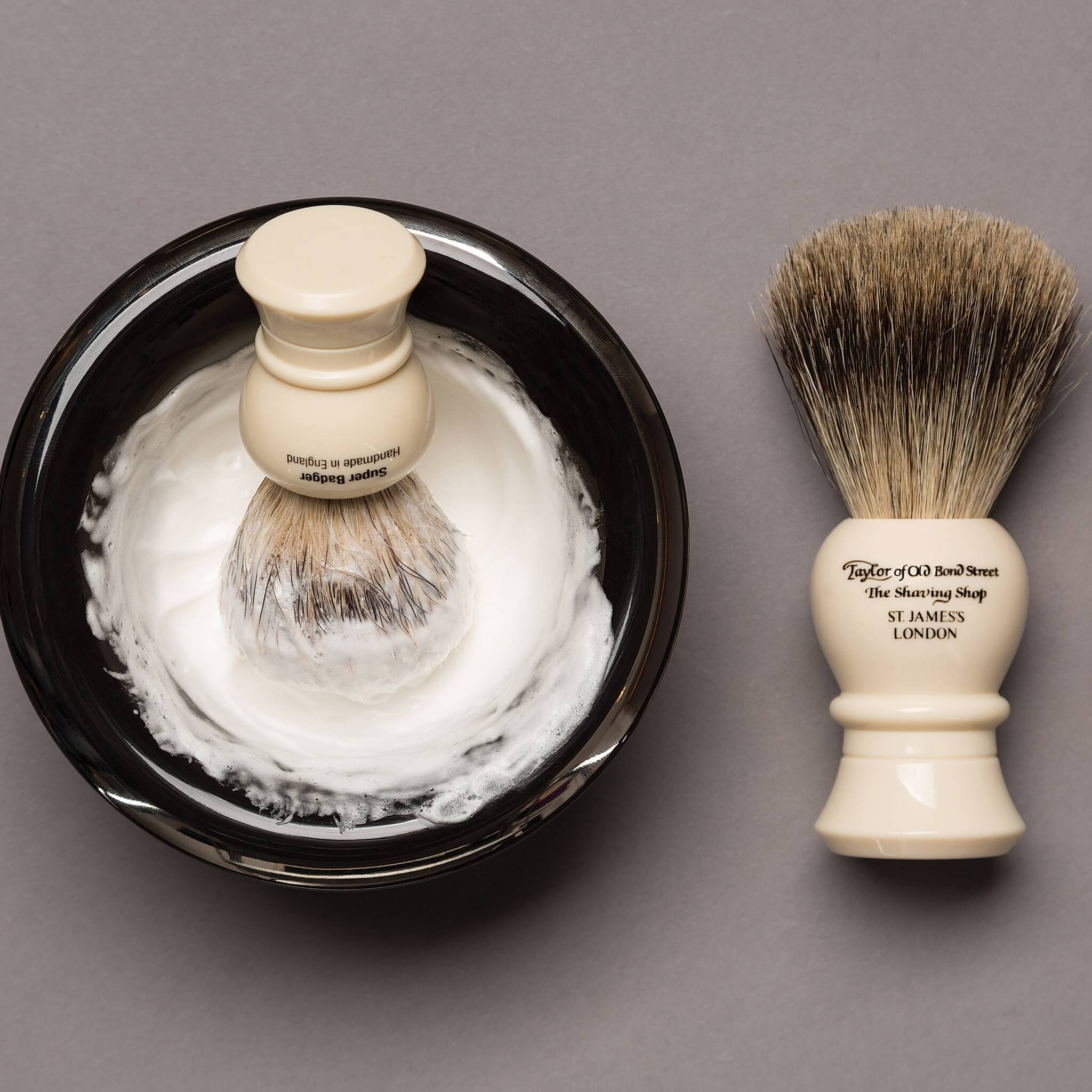 Barberkost, Pure Badger, Traditional, S, Ivory