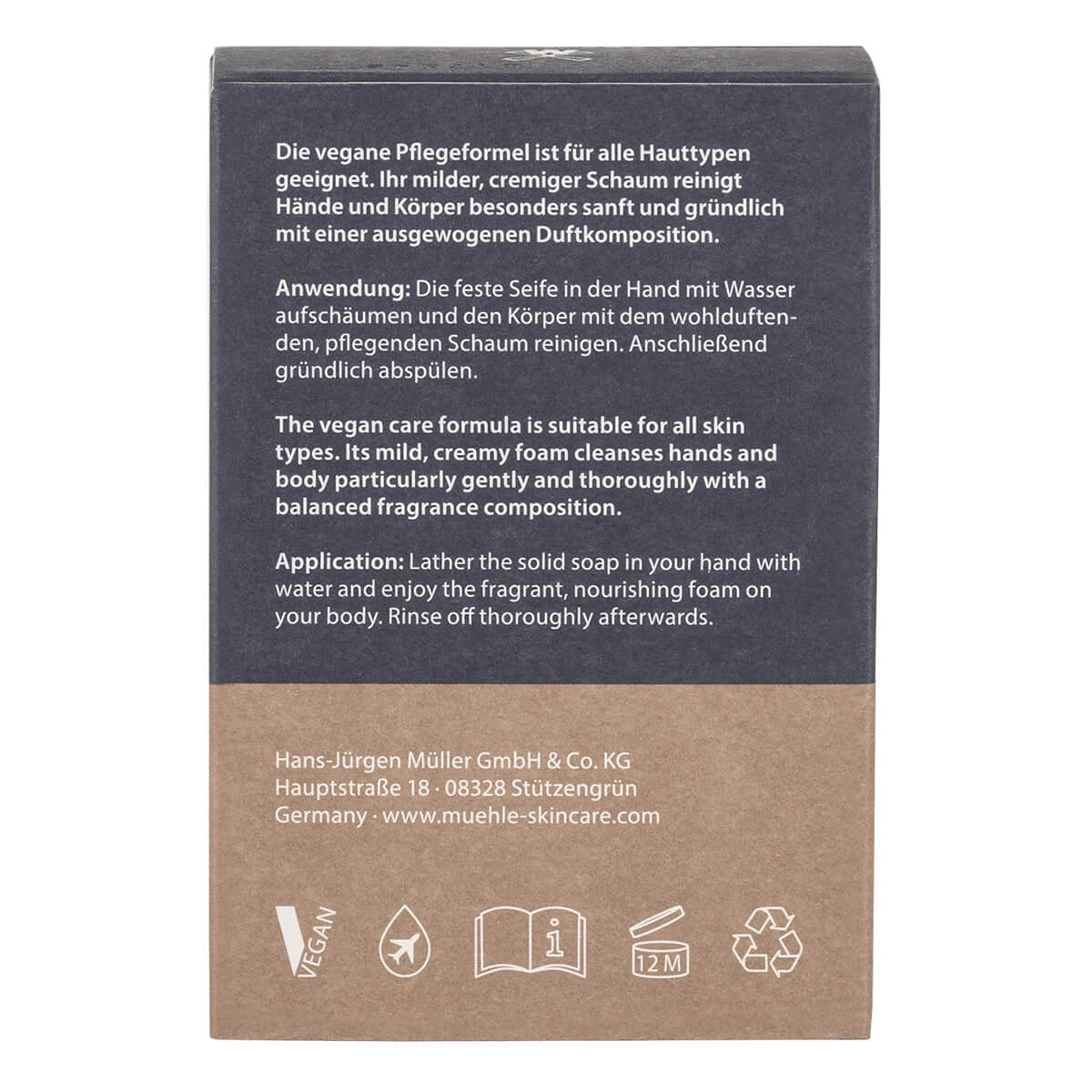 Body Bar Soap, Blackcurrant & Cedar, Essentials, 100 gr.