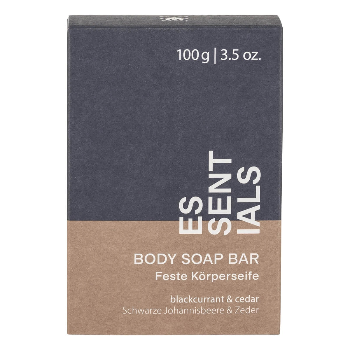 Body Bar Soap, Blackcurrant & Cedar, Essentials, 100 gr.