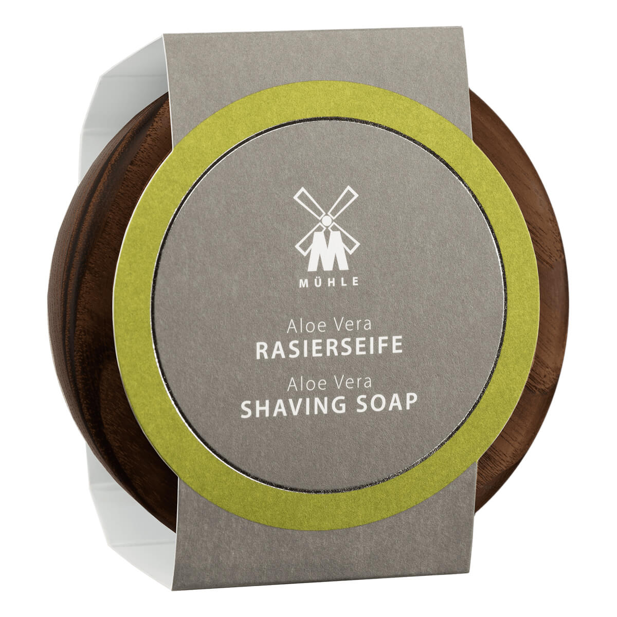 Barbersæbe i træskål, Aloe Vera, 65 gr.