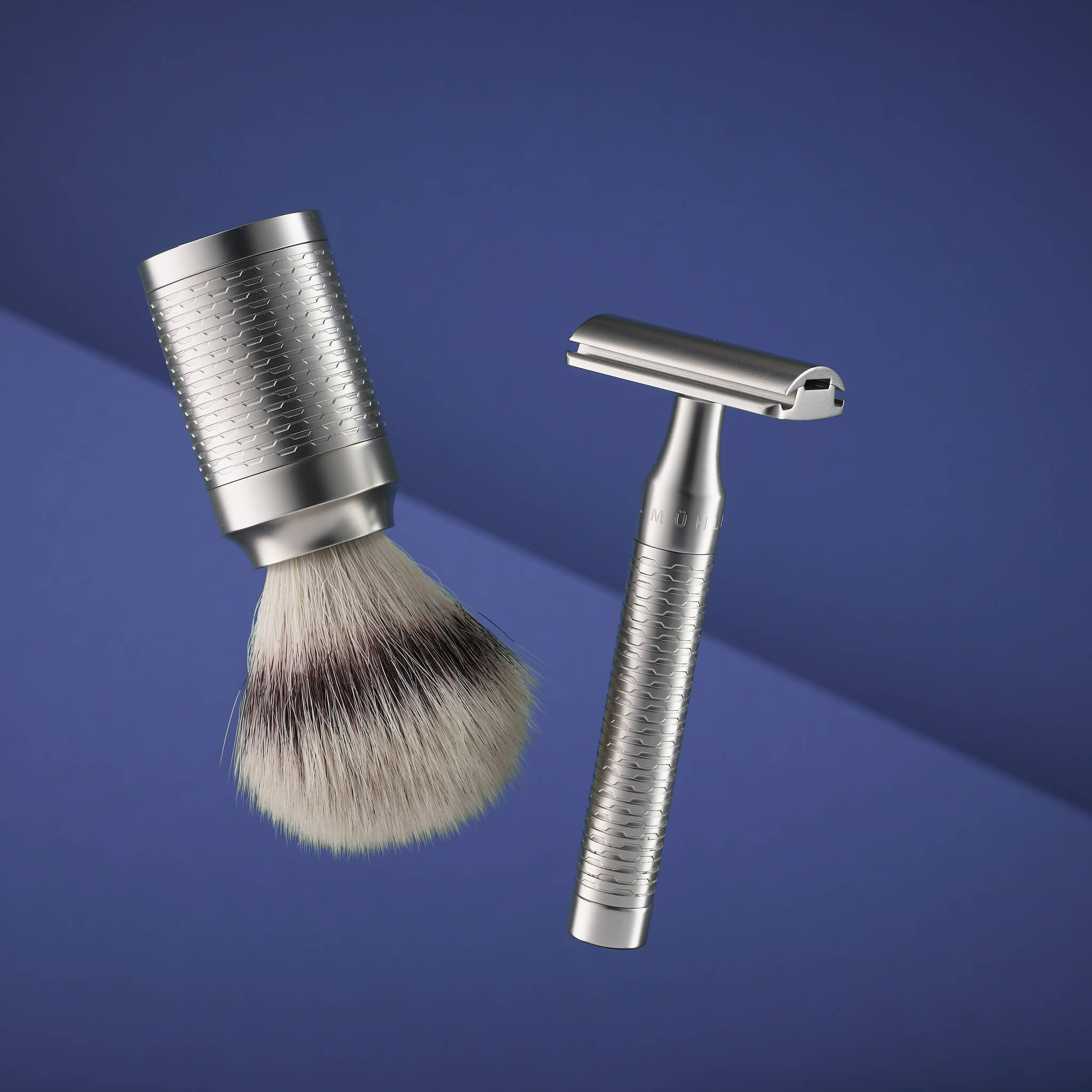 Silvertip Fibre® Barberkost, 21 mm, Rocca, Rustfrit stål - Mat finish