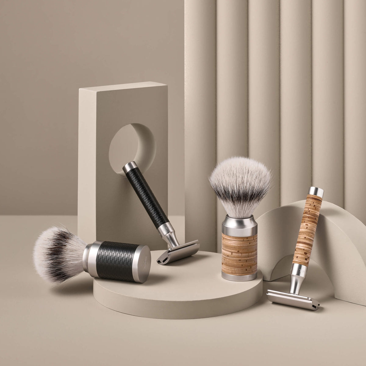 Silvertip Fibre® Barberkost, 21 mm, Rocca, Rustfrit stål