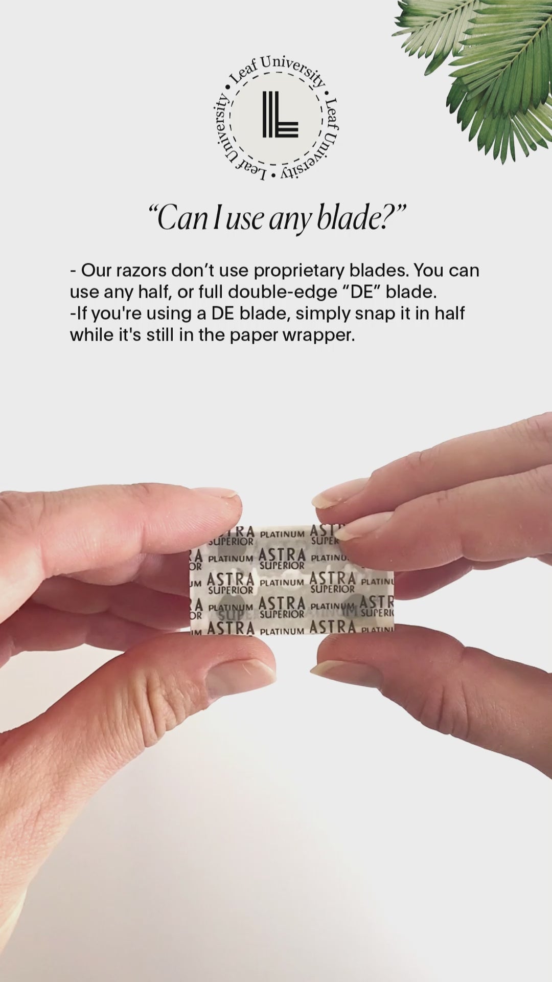 Indlæs video: Skraber, The Leaf Razor, Chrome