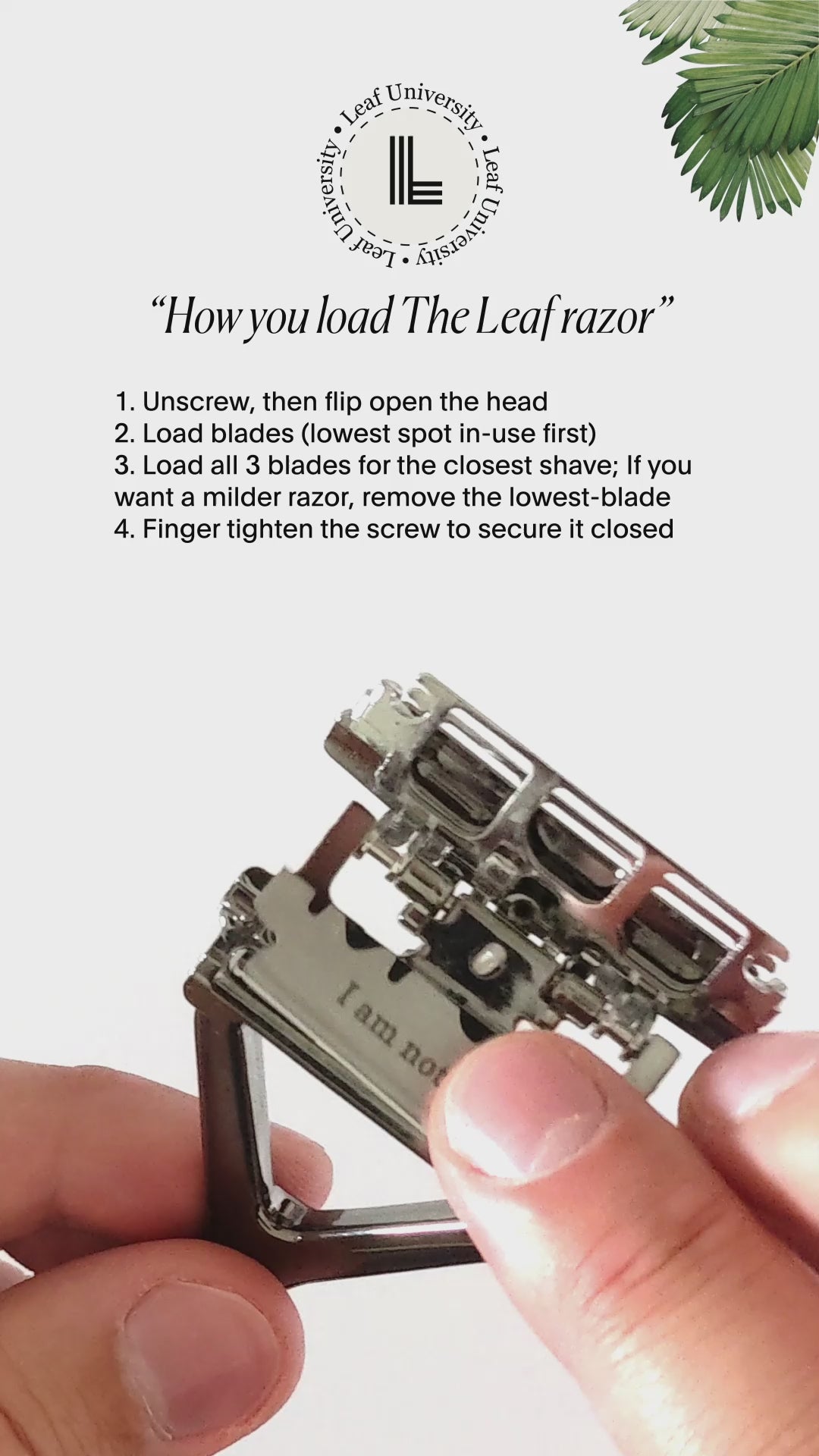 Indlæs video: Skraber, The Leaf Razor, Chrome