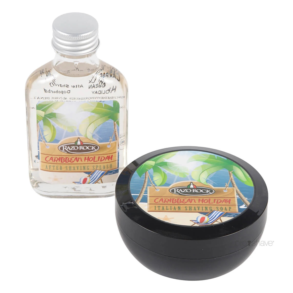 Caribbean Holiday Sæt, Barbersæbe og Aftershave