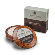Barbersæbe i træskål, Sandalwood, 99 gr.