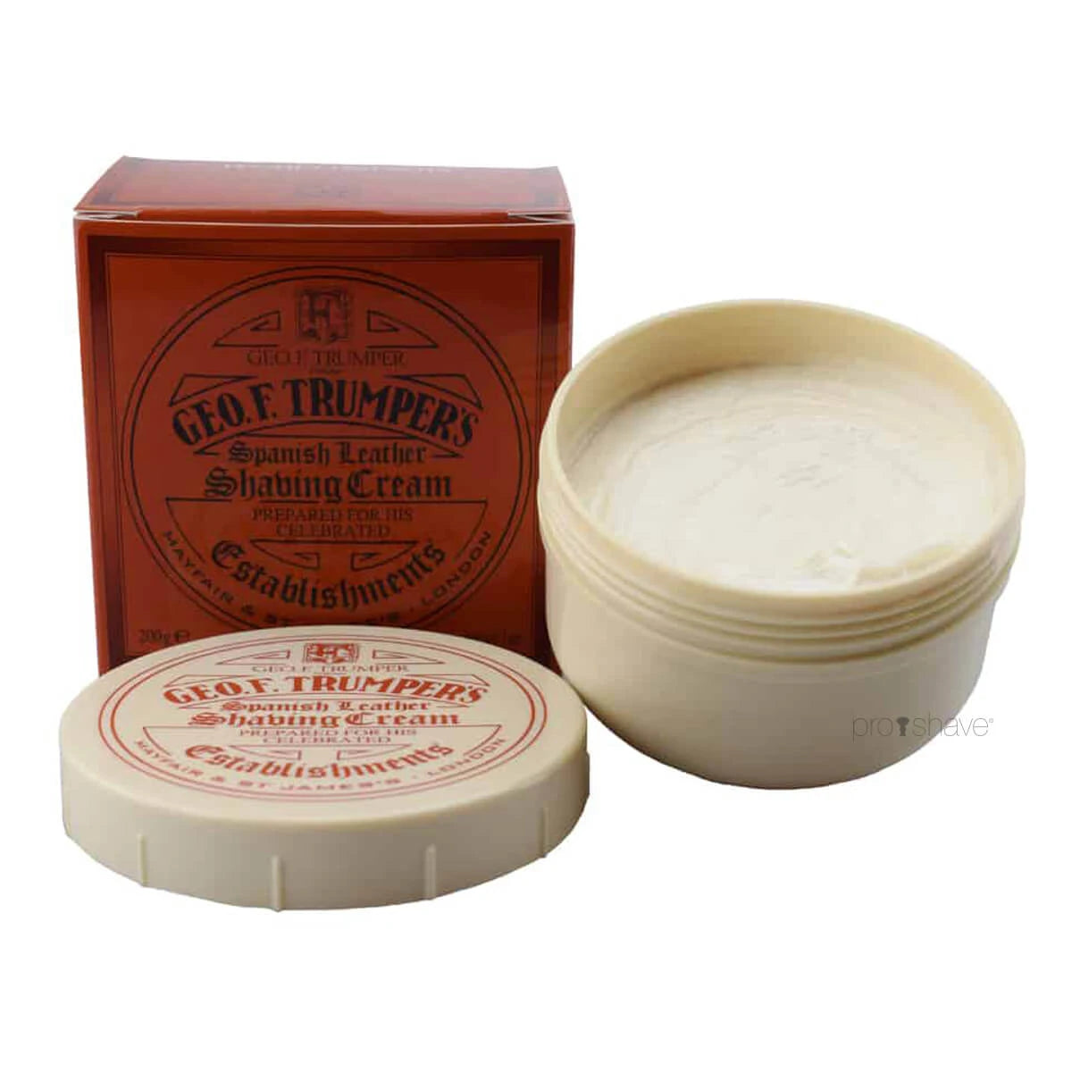Barbercreme i skål, Spanish Leather, 200 gr.