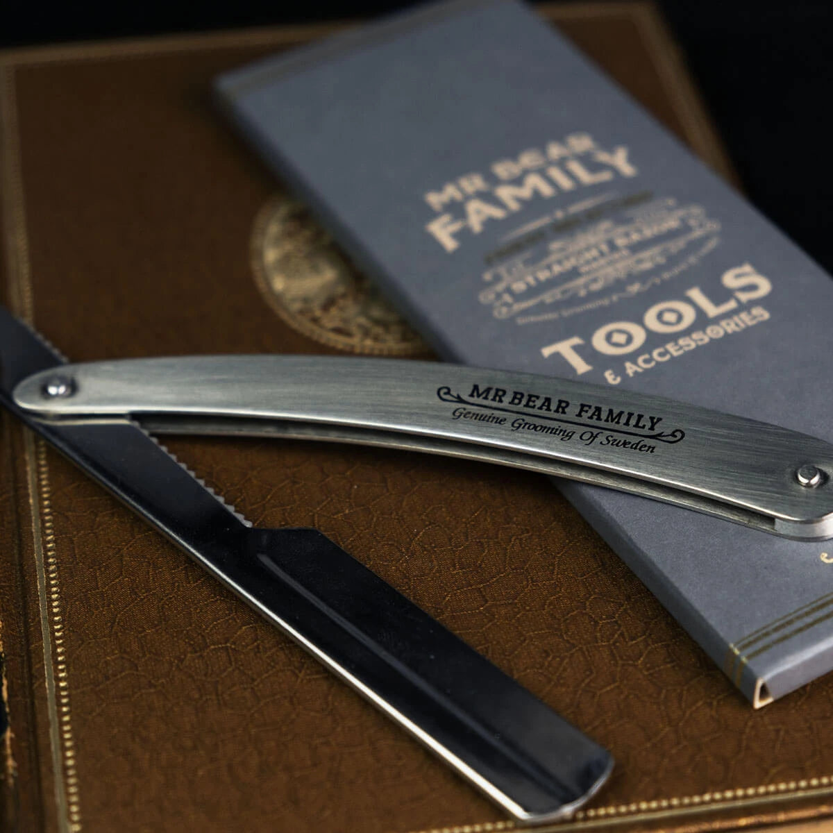 Sæt med Straight Razor + 100 Derby Klinger